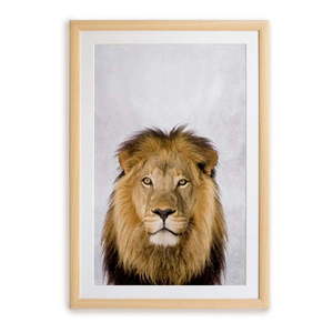 Nástenný obraz v ráme Surdic Lion, 30 x 40 cm vyobraziť