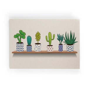Obraz na plátne Really Nice Things Lino Cactus Shelve, 60 x 40 cm vyobraziť