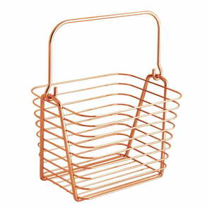 Oranžový kovový závesný košík iDesign, 21, 5 x 19 cm vyobraziť