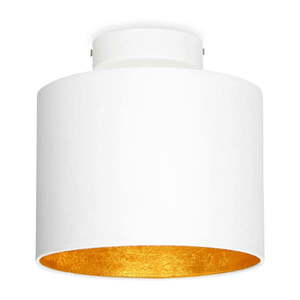 Biele stropné svietidlo s detailom v zlatej farbe Sotto Luce MIKA XS CP vyobraziť