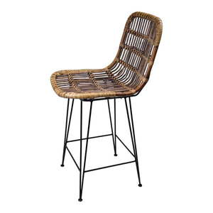 Hnedá ratanová barová stolička 106 cm - Ego Dekor vyobraziť