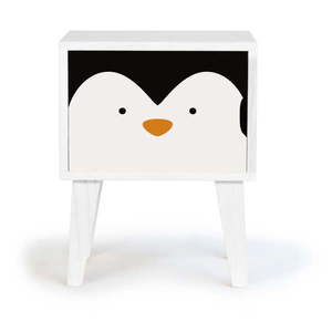 Detský drevený nočný stolík Little Nice Things Penguin vyobraziť