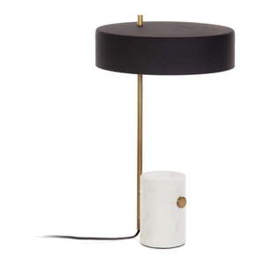 Bielo-čierna stolová lampa s kovovým tienidlom (výška 53 cm) Phant - Kave Home vyobraziť