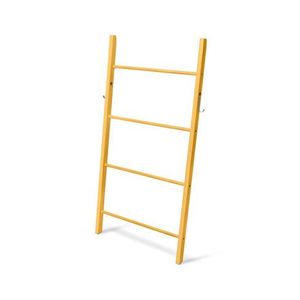 Drevený rebrík s háčikom, žltý vyobraziť