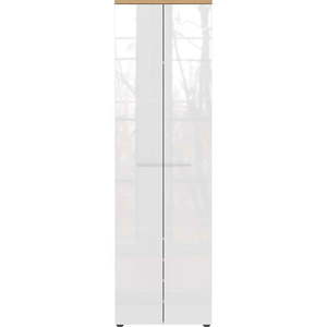 Biela prírodná šatníková skriňa v dekore duba 60x198 cm Aledo - Germania vyobraziť
