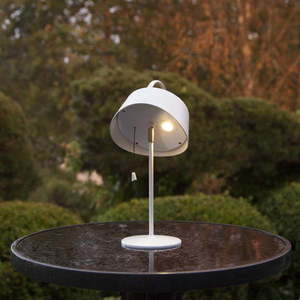 Biela vonkajšia solárna LED lampa Star Trading Cervia, výška 36 cm vyobraziť