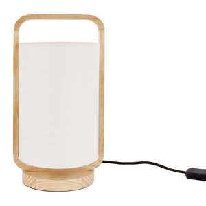 Krémovobiela stolová lampa Leitmotiv Snap, výška 21, 5 cm vyobraziť