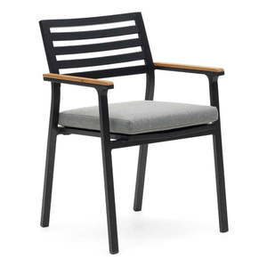 Čierna kovová záhradná stolička Bona - Kave Home vyobraziť