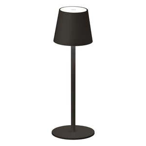 Čierna LED stmievateľná stolová lampa so senzorom pohybu a s kovovým tienidlom (výška 38 cm) Tropea – Fischer & Honsel vyobraziť