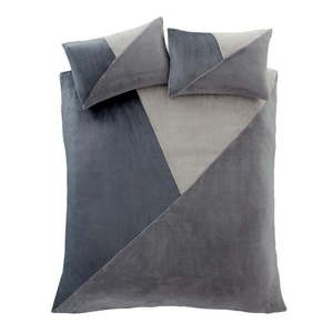 Sivé obliečky na dvojlôžko z mikroplyšu 200x200 cm Cosy - Catherine Lansfield vyobraziť