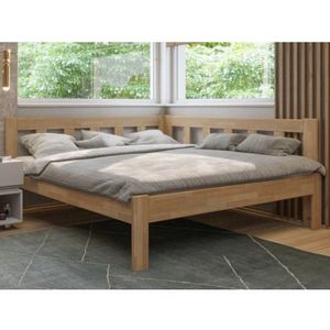 Rohová posteľ so zástenou vpravo Tema P 180x200 cm, prírodný buk% vyobraziť