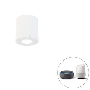 Inteligentné kúpeľňové bodové biele okrúhle IP44 vrátane Wifi GU10 - Capa vyobraziť