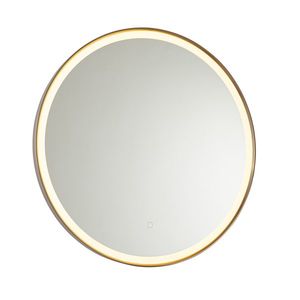 Kúpeľňové zrkadlo ružové zlato 70 cm vrátane LED s dotykovým stmievačom - Miral vyobraziť