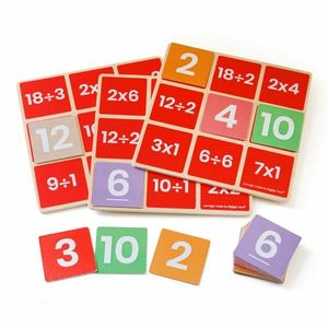 Bigjigs Toys Matematické bingo Násobenie a delenie vyobraziť