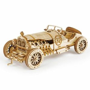 RoboTime drevené 3D puzzle Závodné auto vyobraziť
