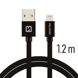 SWISSTEN Kábel USB Lightning textilný 1, 2 m 3A vyobraziť