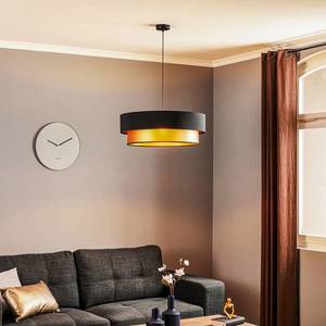 Maco Design Závesná lampa Dorina, čierna/zlatá Ø 60 cm vyobraziť