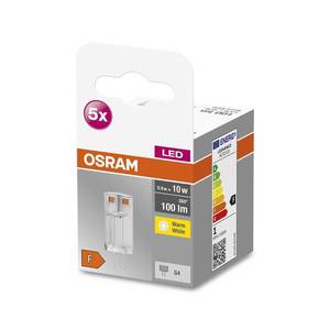 OSRAM OSRAM Base PIN LED s kolíkom G4 0, 9 W 100 lm 5 ks vyobraziť