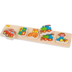 Dřevěné vkládací puzzle - hračky vyobraziť