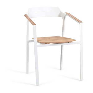 Biela kovová záhradná stolička Icon – Diphano vyobraziť