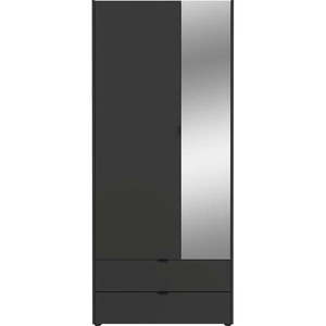 Antracitovosivá šatníková skriňa so zrkadlom 84x196 cm Tuscon – Germania vyobraziť