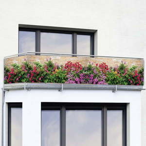 Plastová balkónová zástena 500x85 cm Flowers - Maximex vyobraziť