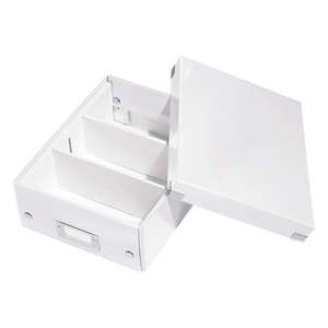 Biely kartónový úložný box s vekom 22x28x10 cm Click&Store – Leitz vyobraziť