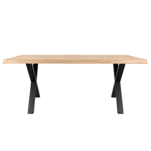 Sconto Jedálenský stôl AMAYA XN dub/kov, šírka 160 cm, prírodná hrana vyobraziť