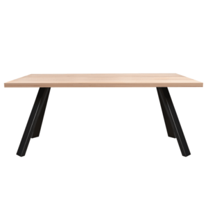 Sconto Jedálenský stôl AMAYA L dub/kov, šírka 160 cm, rovná hrana vyobraziť