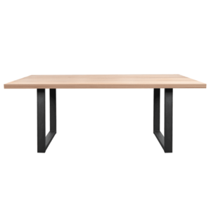 Sconto Jedálenský stôl AMAYA U dub/kov, šírka 140 cm, rovná hrana vyobraziť