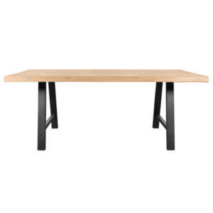 Sconto Jedálenský stôl AMAYA AN dub/kov, šírka 140 cm, prírodná hrana vyobraziť