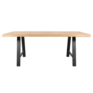 Sconto Jedálenský stôl AMAYA AN dub/kov, šírka 220 cm, prírodná hrana vyobraziť