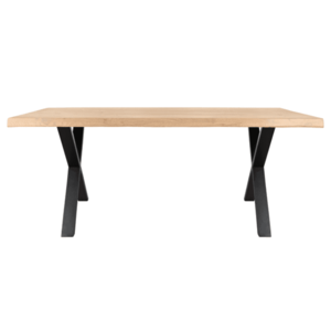 Sconto Jedálenský stôl AMAYA XN dub/kov, šírka 140 cm, prírodná hrana vyobraziť