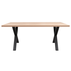 Sconto Jedálenský stôl AMAYA X dub/kov, šírka 140 cm, rovná hrana vyobraziť