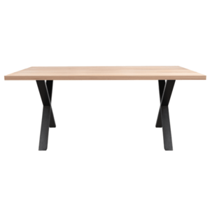 Sconto Jedálenský stôl AMAYA X dub/kov, šírka 200 cm, rovná hrana vyobraziť