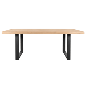 Sconto Jedálenský stôl AMAYA UN dub/kov, šírka 140 cm, prírodná hrana vyobraziť