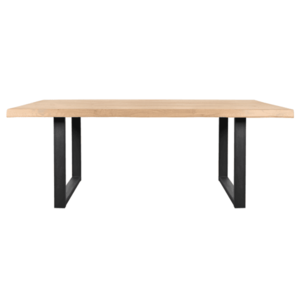 Sconto Jedálenský stôl AMAYA UN dub/kov, šírka 220 cm, prírodná hrana vyobraziť