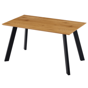 Sconto Jedálenský stôl GAMORA dub divoký/čierna, šírka 140 cm vyobraziť
