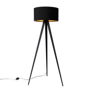 Inteligentná stojaca lampa čierna s čiernym tienidlom vrátane Wifi G95 - Ilse vyobraziť