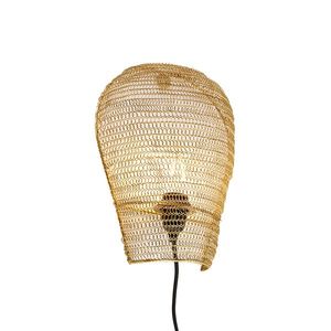 Orientálna nástenná lampa zlatá 35 cm - Nidum vyobraziť