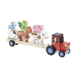 Vilac Drevený traktor so zvieratkami na nasadzovanie vyobraziť