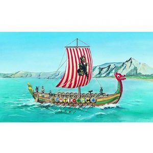 Viking DRAKKAR Vikingská loď 1: 60 20, 8x30, 3cm v krabici 34x19x5, 5cm vyobraziť