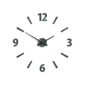 Moderné nástenné hodiny KLAUS GRAY HMCNH061-gray (nalepovacie hodiny na stenu) vyobraziť