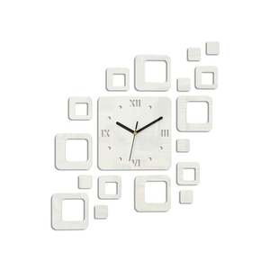 Moderné nástenné hodiny ROMAN WHITE white (nalepovacie hodiny na stenu) vyobraziť
