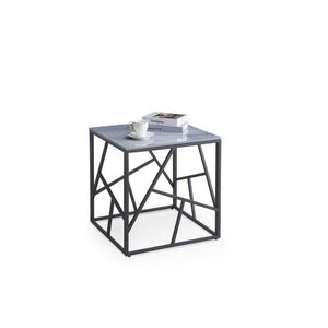 Odkládací stolek UNIVERSE 2 55 cm šedý/černý vyobraziť