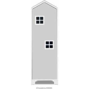 Skříň ve tvaru domečku MIRUM šedá vyobraziť
