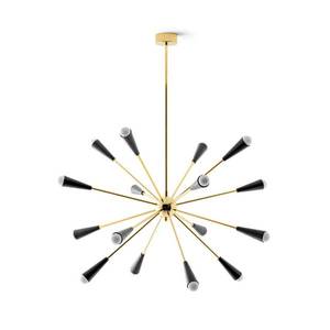 Stilnovo Stilnovo Sputnik LED svietidlo, zlatá/čierna vyobraziť