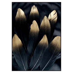 Obraz 50x70 cm Golden Feather – Malerifabrikken vyobraziť