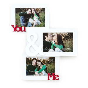 Drevený nástenný fotorámik Tomasucci You And Me, na fotografie 10 × 15 cm vyobraziť
