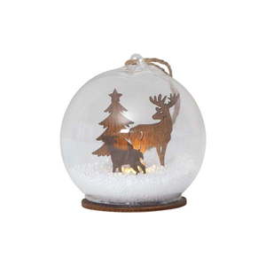 Svetelná dekorácia s vianočným motívom v prírodnej farbe ø 8 cm Fauna – Star Trading vyobraziť